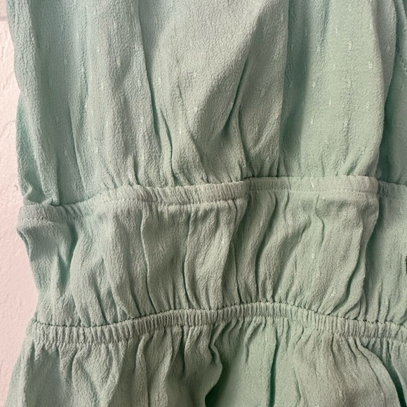 Hippie Rose Green Flutter Sleeve Blouse with Ruffled Peplum - Picture 5 of 10